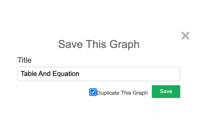 Pop Up Window To Name A Graph With Duplicate Graph Selected. Screenshot.