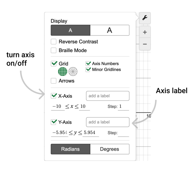 Graph Settings Desmos Help Center