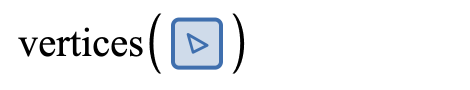 Screenshot of the expression list showing the vertices function being used with a polygon as the argument.