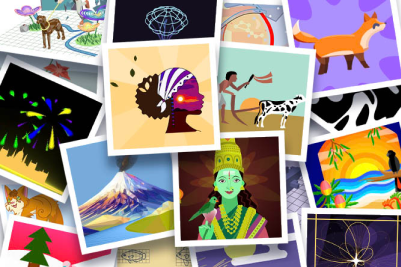 Collage of 2023 Art Contest winning graphs.