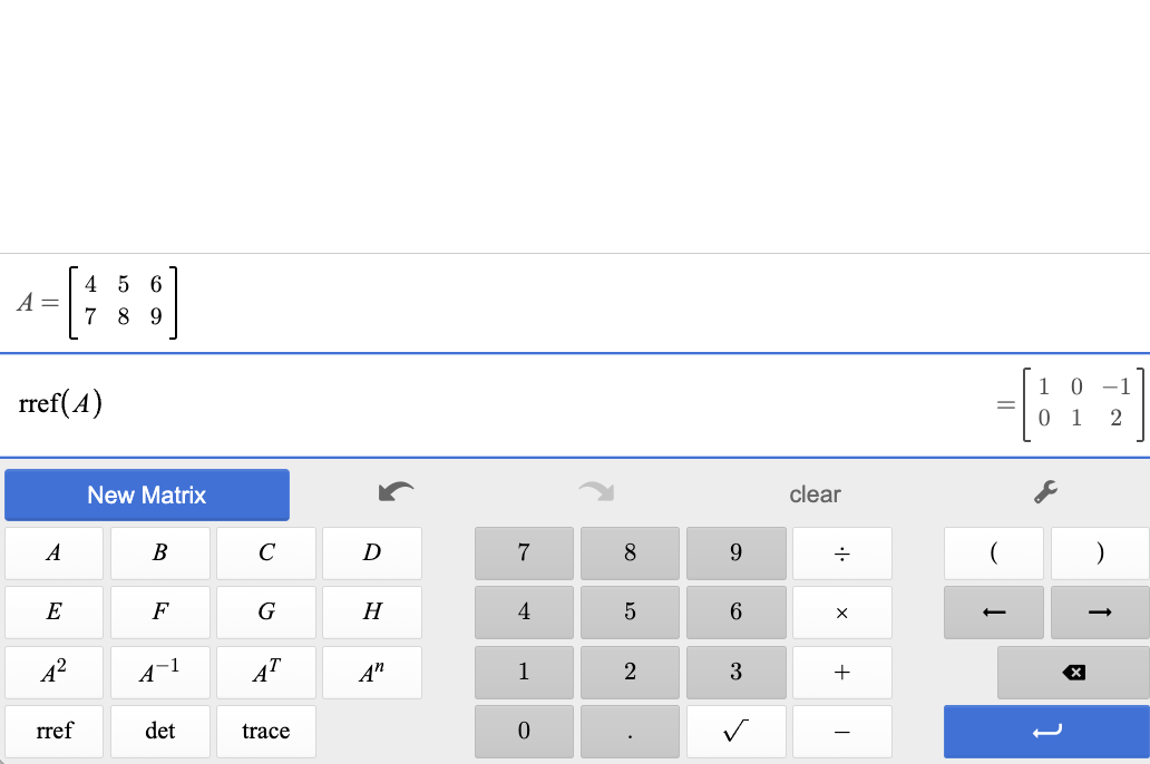 A matrix calculator discount