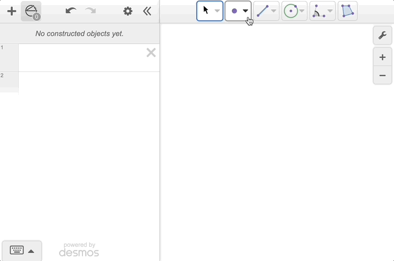 Animation adding points and segements to the graph paper then using the transformation tool to dilate the segment.  The dilation token is dragged to the expression list to change the scale factor.