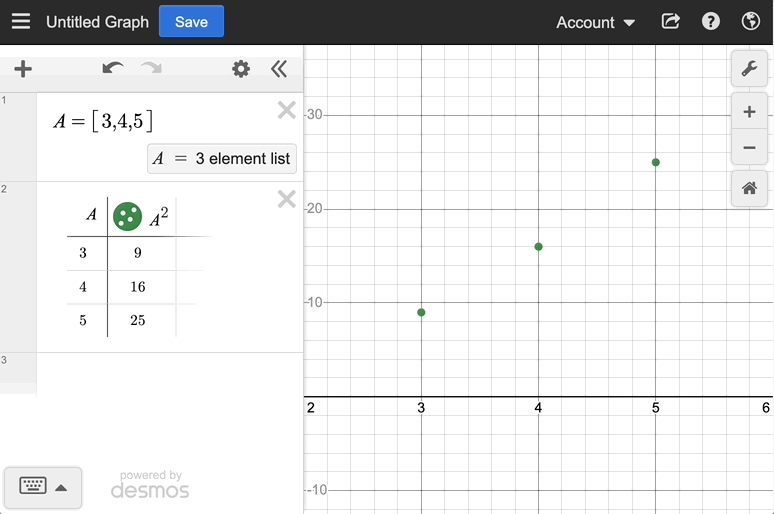 Saving and Managing Graphs and Constructions – Desmos Help Center