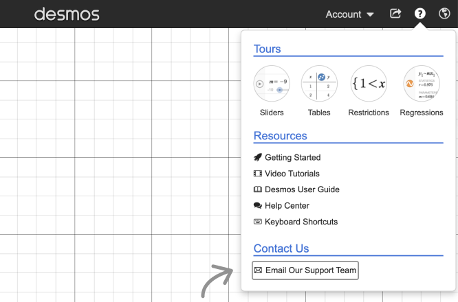 Saving and Managing Graphs and Constructions – Desmos Help Center