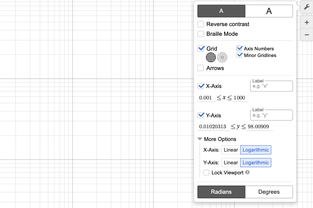 Set an Axis to a Logarithmic Scale Desmos Help Center