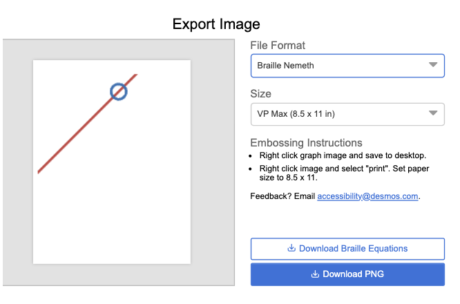 Export image options shown. Screenshot.
