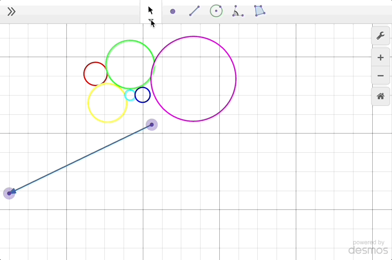 Translation of a simple construction along a vector. GIF