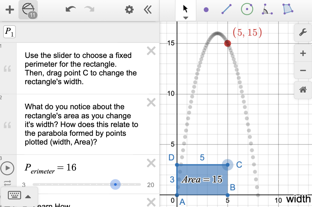 Connections Between Geometry And Algebra – Desmos Help Center