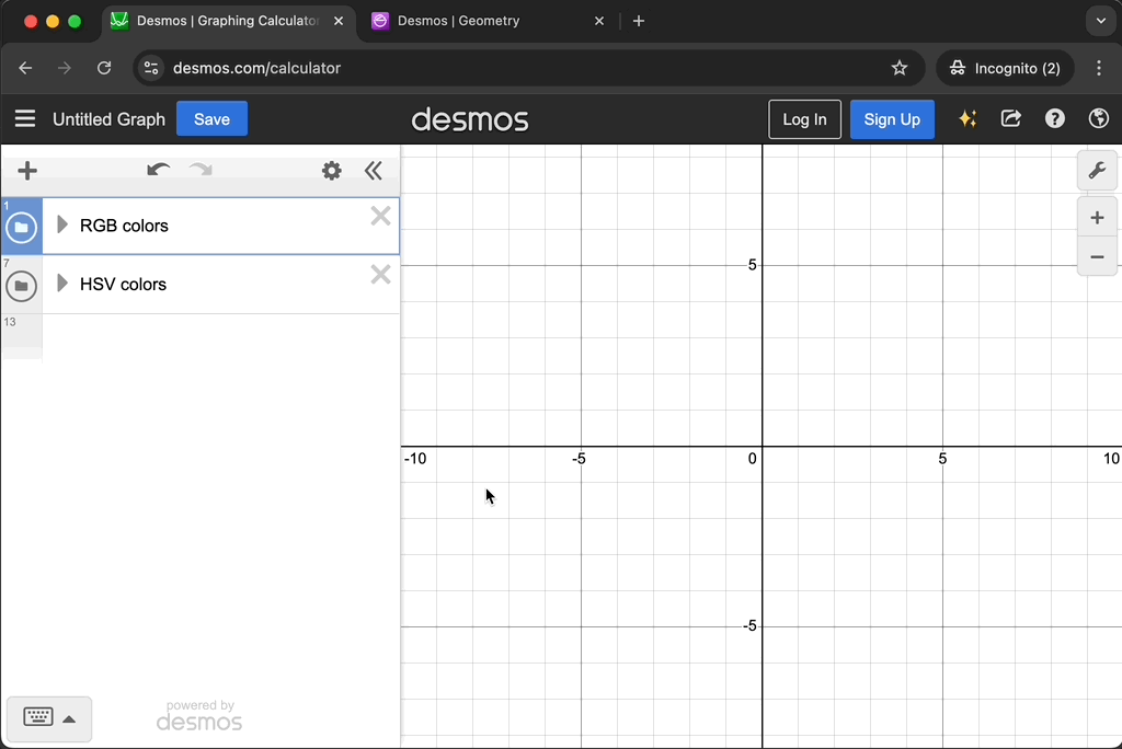 GIF of copy and pasting a folder from one graph to another.