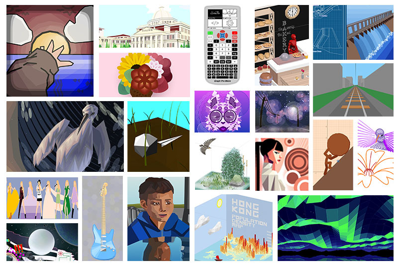 Collage of featured graphs from the 2024 Art Expo.