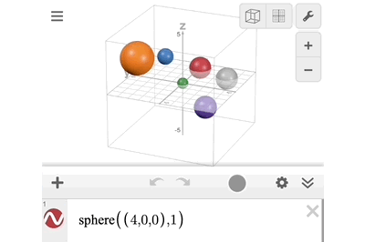 Animation showing the new feature to drag the expression list in the Graphing, Geometry, and 3D Calculators to expand or contract.