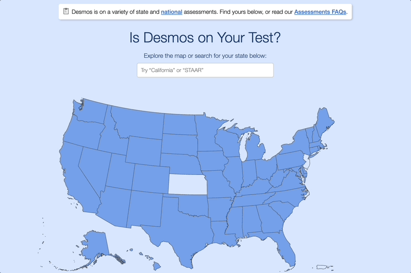 Animation showing the updated Testing page.