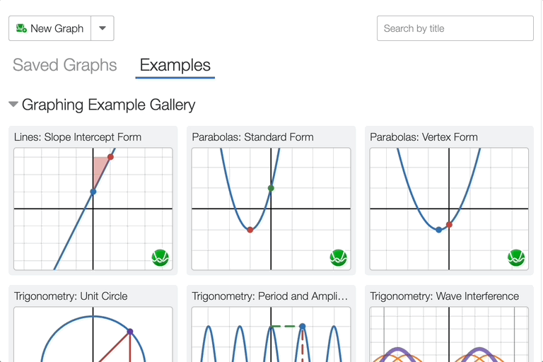 Animation scrolling through the new example graphs in the save folder.