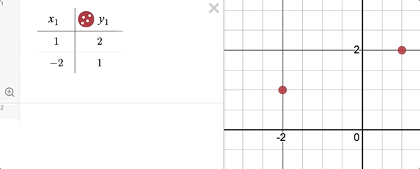 Animation showing how to connect coordinate points from a table using the table styling menu.