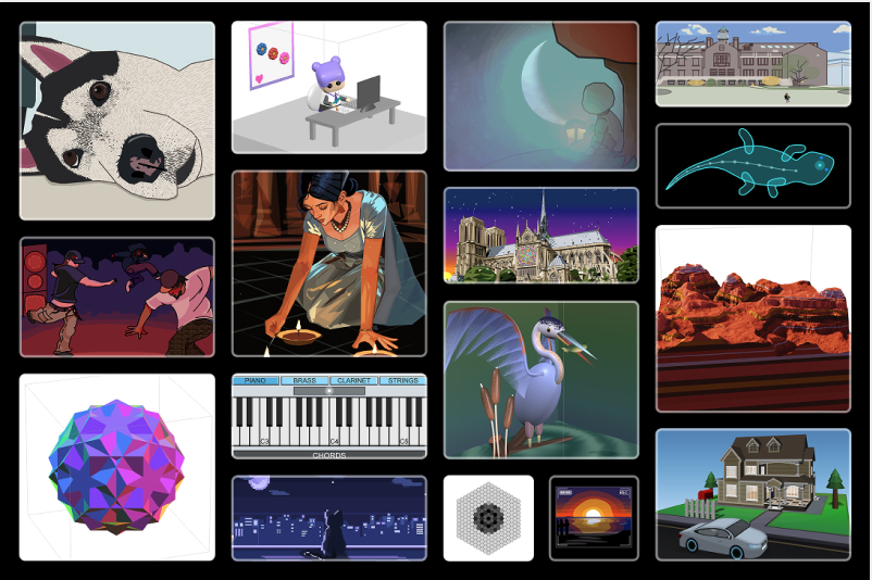 image of a collage of featured art contest winners.