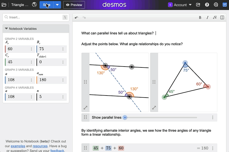 Animation of saving a graph and opening the saved work modal showing the file under My files then opening More options to change the link access.