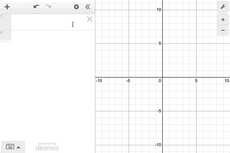 GIF showing y=mx+b using sliders.