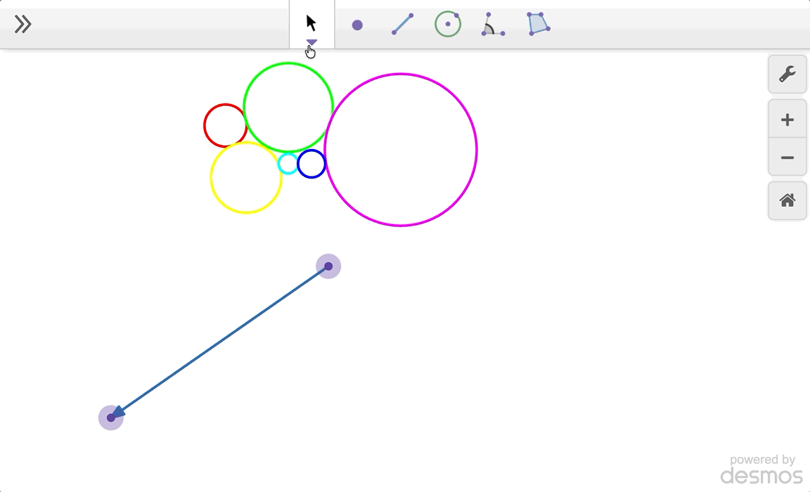 Translation of a simple construction along a vector. GIF