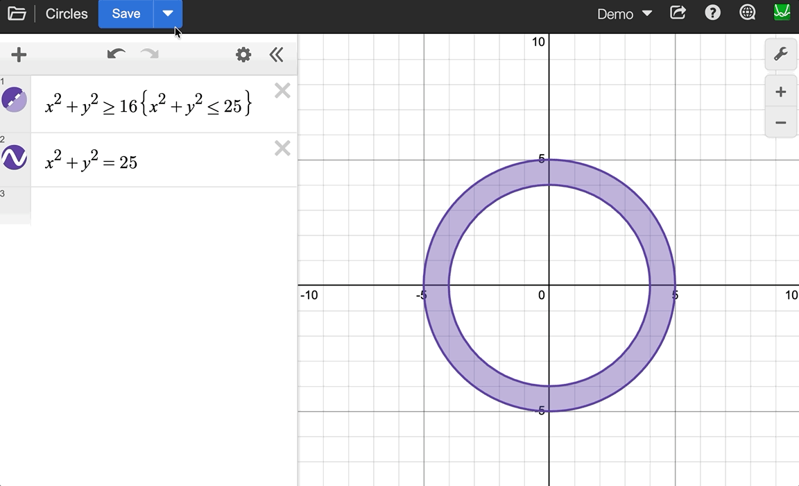 Annimation showing the restoration of a previous graph version.