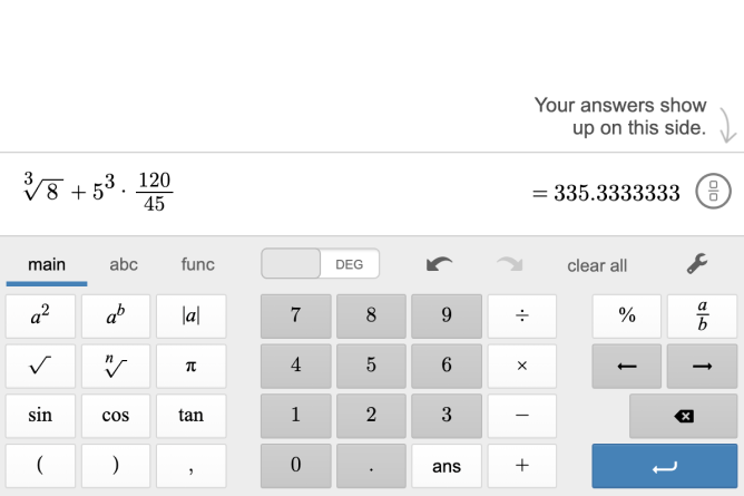 Scientific calculator decimal discount mode